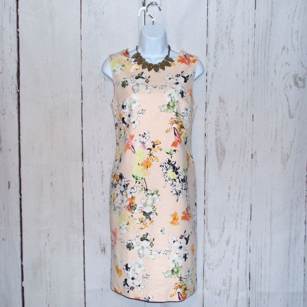 NWOT Dalia Collection Floral Sheath Dress